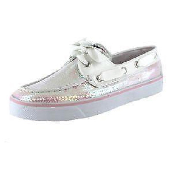Sperry Shoes - Sperry - Sz 10 Iridescent Sequin Sparkle Topsiders